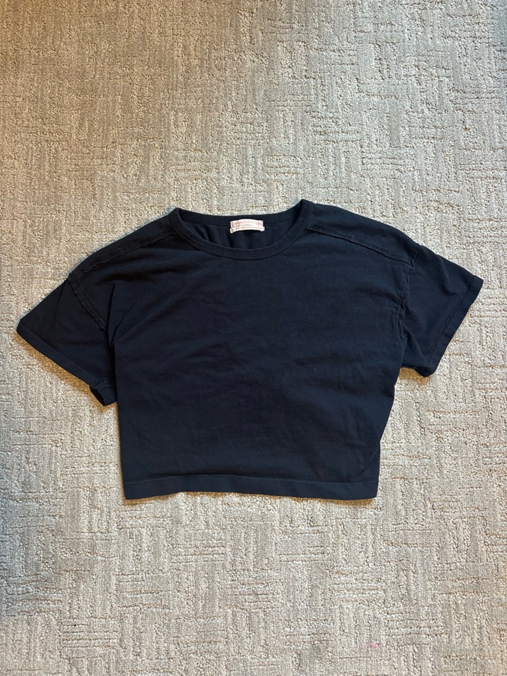 Urban Outfitters Black Cropped Tee